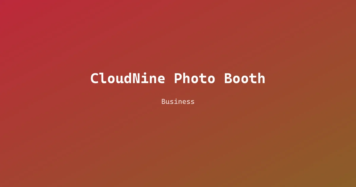CloudNine Photo Booth