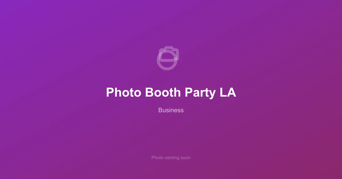 Photo Booth Party LA