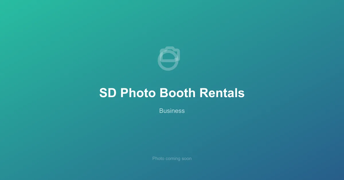 SD Photo Booth Rentals